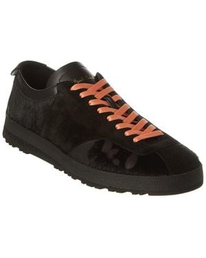 Paul Smith Zephyr Suede & Haircalf Sneaker - Black
