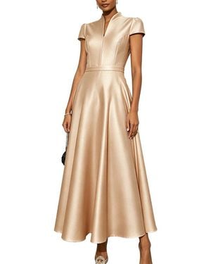 Tedora Short Sleeve Maxi Dress - Natural