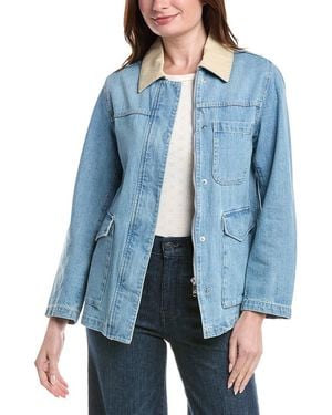 Sam Edelman Washed Denim Jacket - Blue