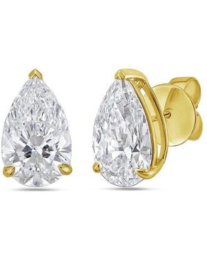Diana M. Jewels Diana M. 14K 1.00 Ct. Tw. Lab-Grown Diamond Earrings - Metallic