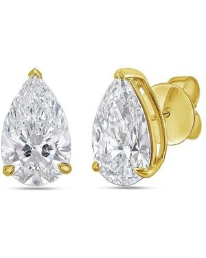 Diana M. Jewels Diana M. 14K 1.00 Ct. Tw. Lab-Grown Diamond Earrings - Metallic