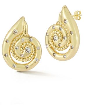 Sphera Milano Plated Cz Earrings - Metallic