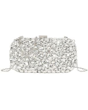 Tiffany & Fred Paris Crystal Frame Evening Clutch - Grey