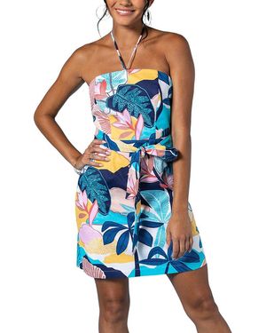 Tori Richard Poppy Bodycon Dress - Blue