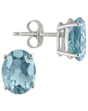 Gemstones Gem Spark 0.60 Ct. Tw. Aquamarine Studs - Blue