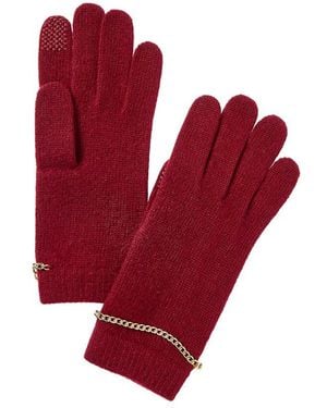 Portolano Cashmere Tech Gloves - Red