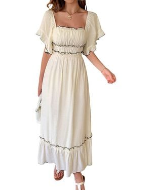 Adelin May Midi Dress - Natural