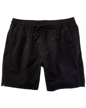 Beach Bros Textured Stretch Swim Trunk - Black