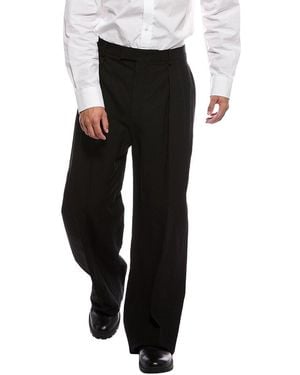 Valentino Pleated Trouser - Black