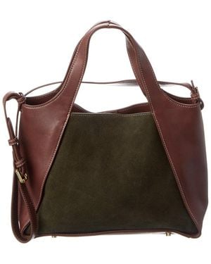 J.McLaughlin Brielle Suede & Leather Tote - Brown