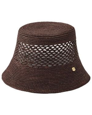 Helen Kaminski Hana Raffia Packable Bucket Hat - Brown