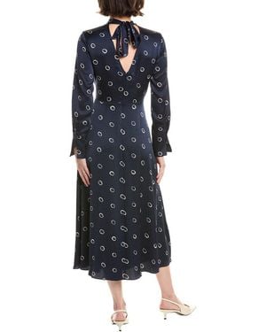white christmas dresses Rebecca Taylor Women's Gabrielle Denim Midi-Dress - Deep Sea Wash