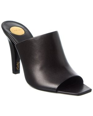 Saint Laurent Jill Leather Mule - Black