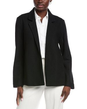 Eileen Fisher Jersey Wool Blazer - Black