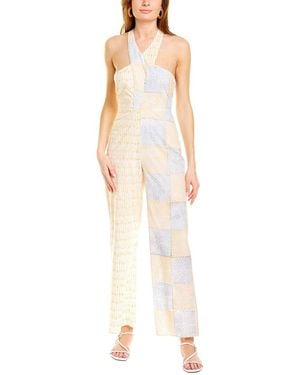 Ash Sarah Halter Neck Jumpsuit - White