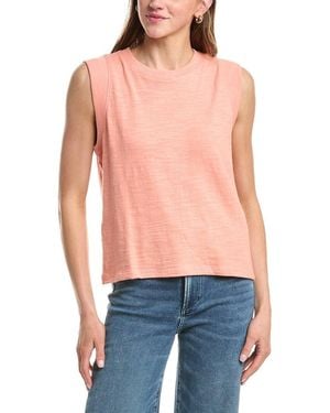 Faherty Sunwashed Slub Muscle Tank - Blue