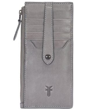 Frye Melissa Leather Wallet - Grey