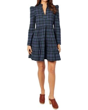 Sail To Sable Flare Dress - Blue
