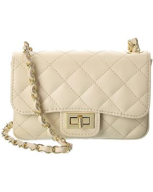 Persaman New York Cynthia Quilted Leather Crossbody - Natural