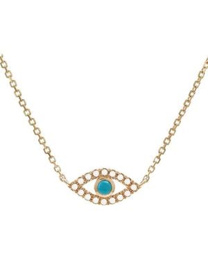 Gemstones 0.05 Ct. Tw. Diamond 14K Necklace - Metallic