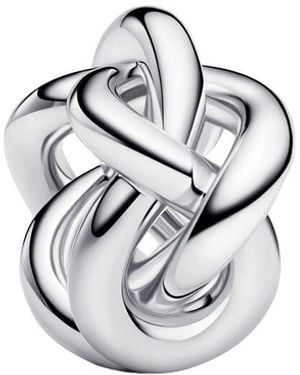 PANDORA Moments Infinity Knot Charm - White