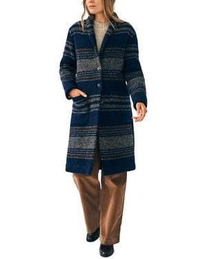 Faherty Kiah Wool-blend Coat - Blue