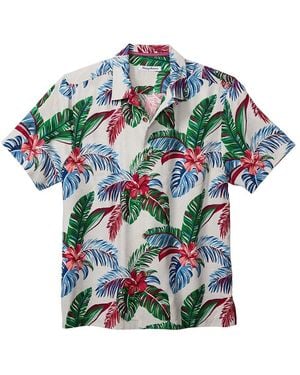 Tommy Bahama Frond Fusion Silk-Blend Camp Shirt - Green