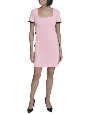 KARL LAGERFELD Scuba Dress - Pink