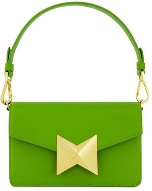 Mac Duggal Mini Leather Shoulder Bag - Green