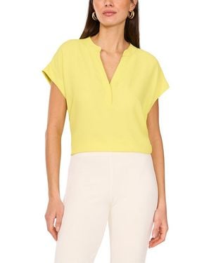 Vince Camuto V-Neck Blouse - Yellow