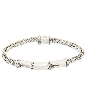 John Hardy Bamboo Station Bracelet - White