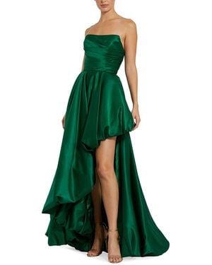 Mac Duggal Strapless Ruched Gown - Green