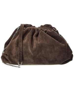 Isabella Rossetti Halle Leather Clutch - Brown
