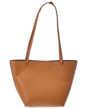 Italian Leather Yara Leather Top Handle Bag - Brown