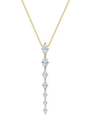 Crislu 18K Over Cz Necklace - Metallic