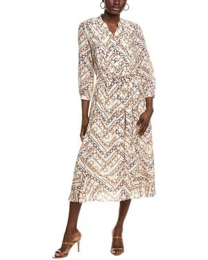 Tahari Mila Midi Dress - Natural