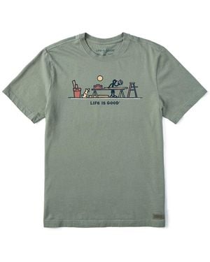 Life Is Good. Crusher T-Shirt - Green