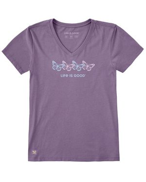 Life Is Good. Crusher T-Shirt - Purple