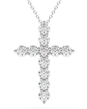 Lab Grown Diamonds 14K 1.00 Ct. Tw. Lab-Grown Diamond Necklace - Metallic