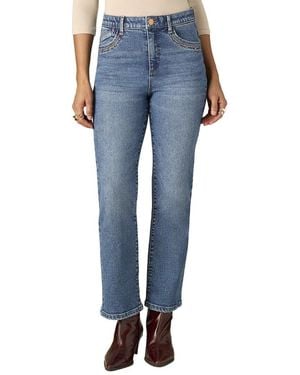 Wit & Wisdom Mid Artisanal Bennett Skyrise Barely Boot Jean - Blue