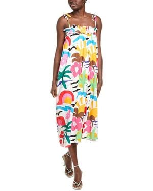 CROSBY BY MOLLIE BURCH Pippa Midi Dress - White
