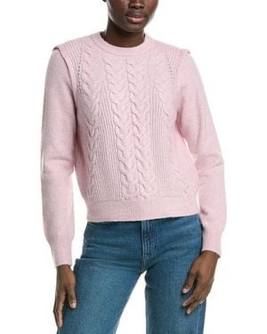 Design History Cable Knit Wool-Blend Jumper - Red