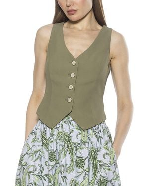 Alexia Admor Liliana Vest Top - Green