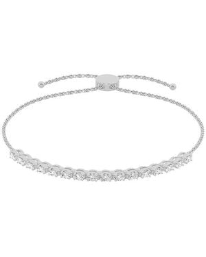 Lab Grown Diamonds 14K 0.50 Ct. Tw. Lab-Grown Diamond Bolo Bracelet - White