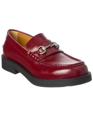Gucci Leather Loafer - Red