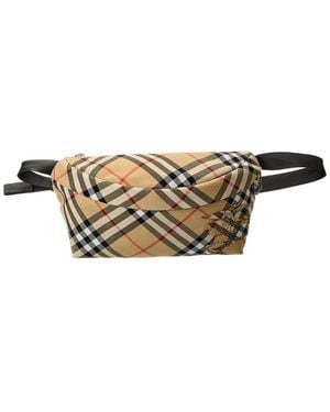 Burberry Vintage Check Canvas Belt Bag - Metallic