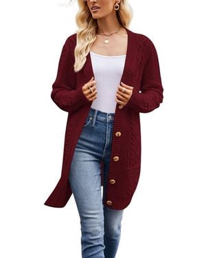 Caifeng Cardigan - Red