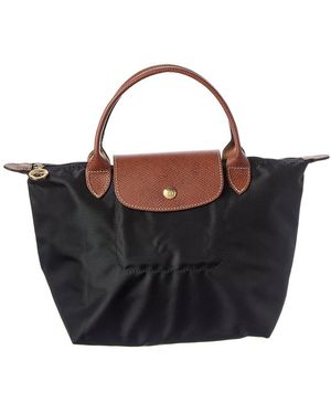 Longchamp Le Pliage Small Nylon Top Handle Tote - Black