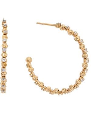 Juvell 18k Plated Hoops - Metallic
