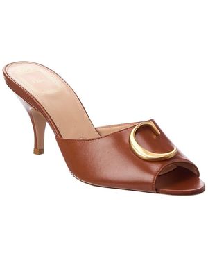 Dior Initials Leather Sandal - Brown